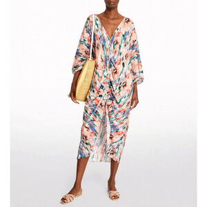 Misa Los Angeles Multicolor Midi Kaftan/Coverup
